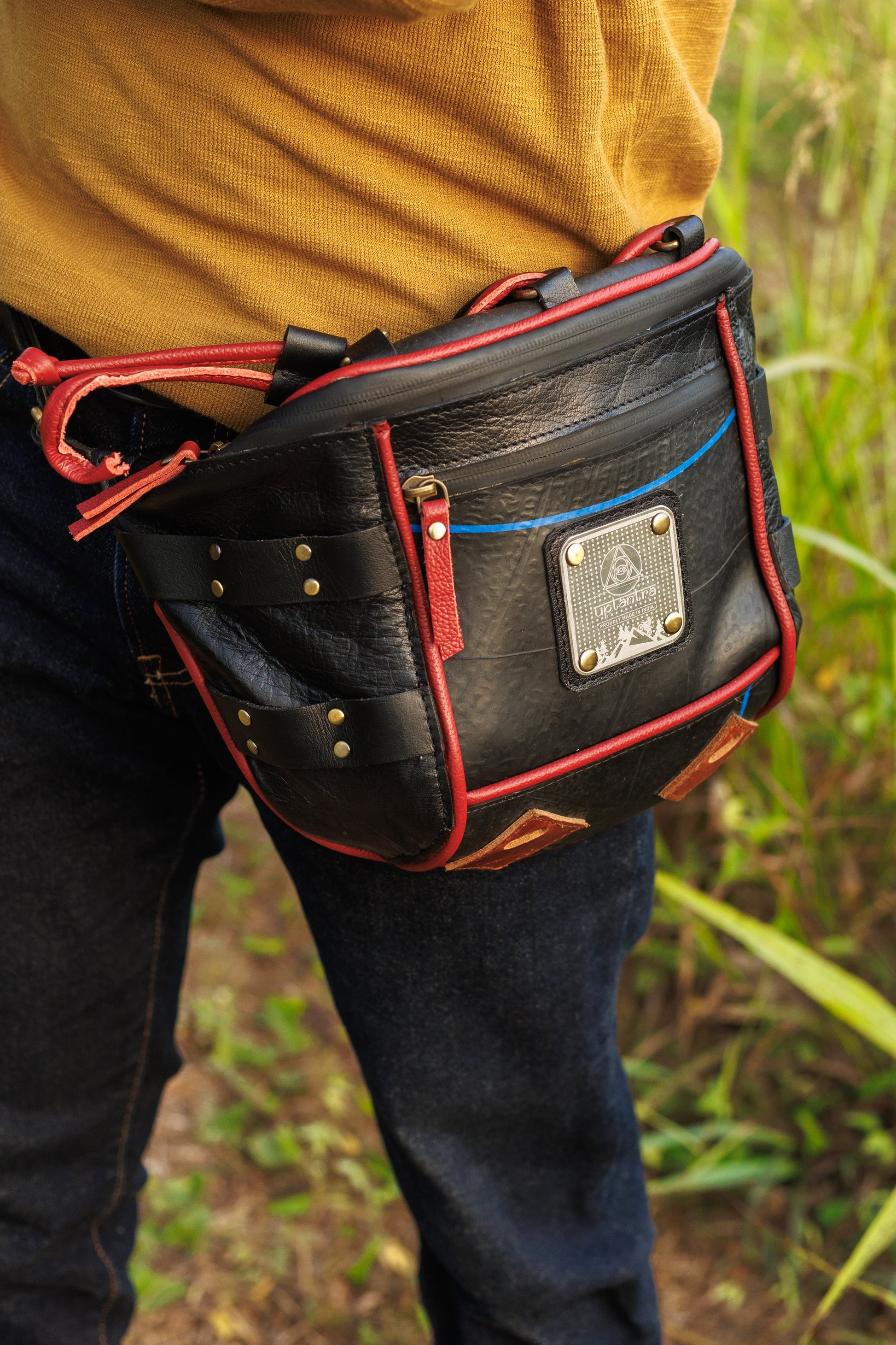 Dress Tooled Leather Fanny Pack Oversized Tooled Leather Bum Bag